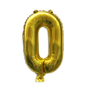 16 inches foil golden numbers