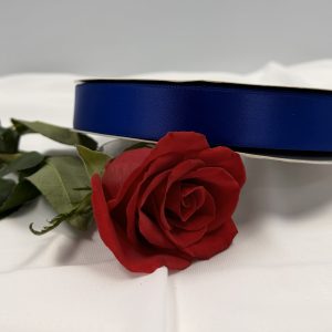 1 inch Double sided Cobalt satin ribbon, 100 yards